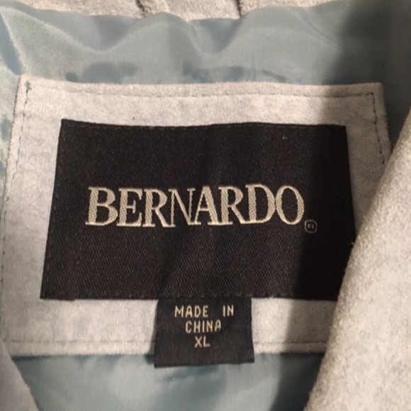 Ladies Blue Suede Leather Jacket   Size XL - Picture 6 of 16